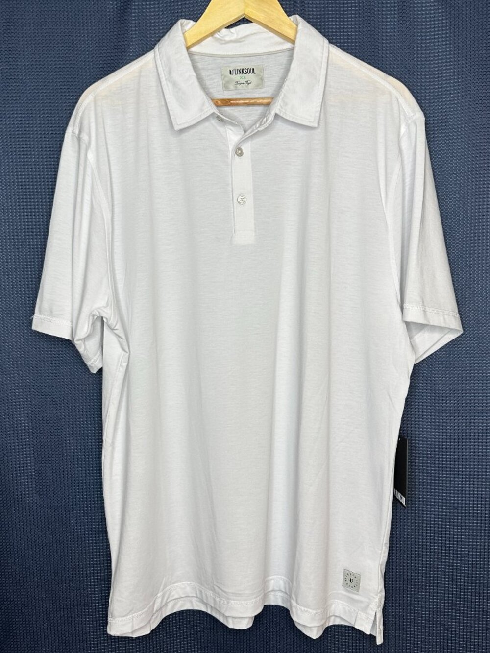 NWT Linksoul Delray White Polo Golf Shirt, Size X-Large Preppy Casual Golf